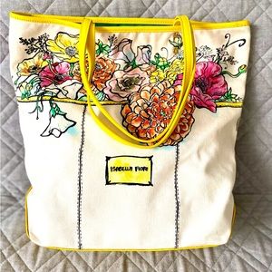 Isabella Fiore Printed Canvas Tote Bag